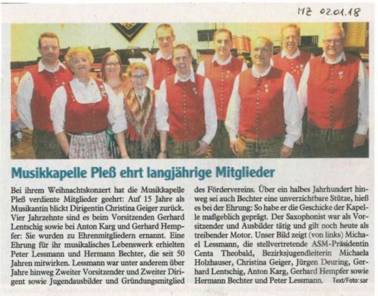 Ehrungen 2017